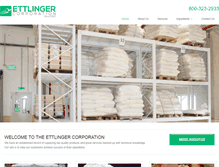 Tablet Screenshot of ettlingercorp.com